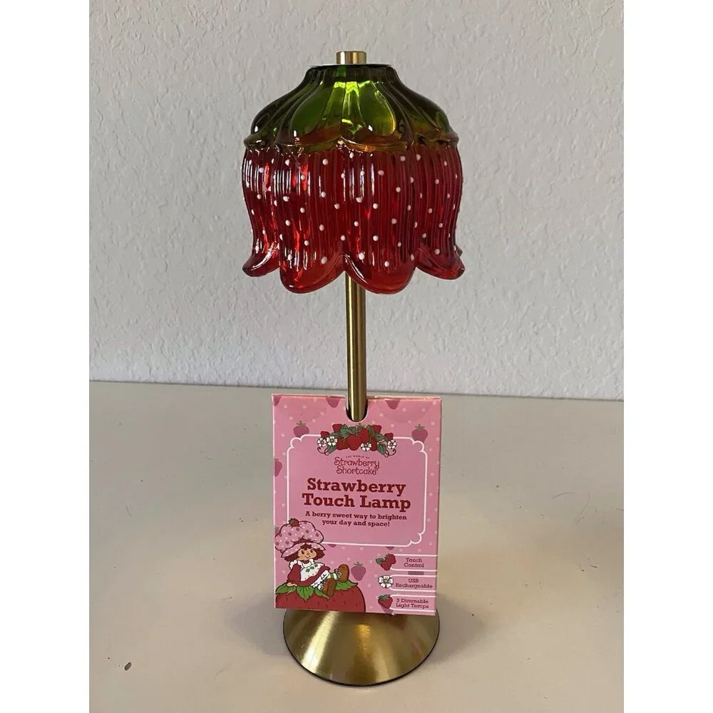 Strawberry Shortcake Touch Lamp USB Rechargeable Glass Dimmable Light‎ VIRAL NEW